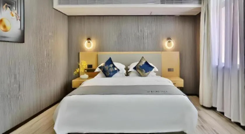 Bed in MIDI Hotel Guangdong Chaozhou Xiangqiao District Hanshan Teachers College