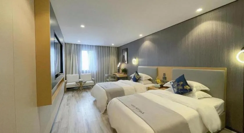 Bed in MIDI Hotel Guangdong Chaozhou Xiangqiao District Hanshan Teachers College
