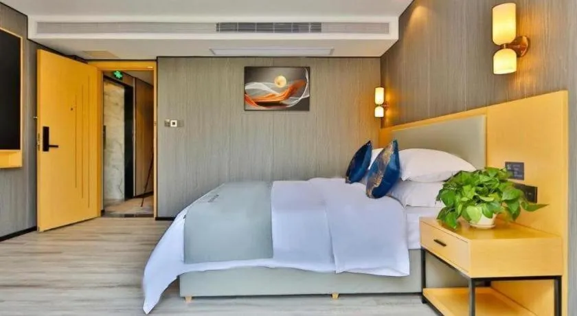 Bed in MIDI Hotel Guangdong Chaozhou Xiangqiao District Hanshan Teachers College