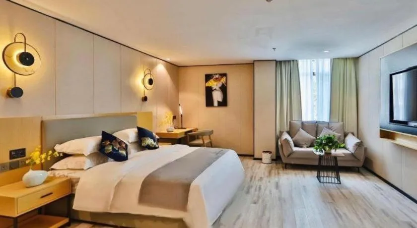 Bed in MIDI Hotel Guangdong Chaozhou Xiangqiao District Hanshan Teachers College