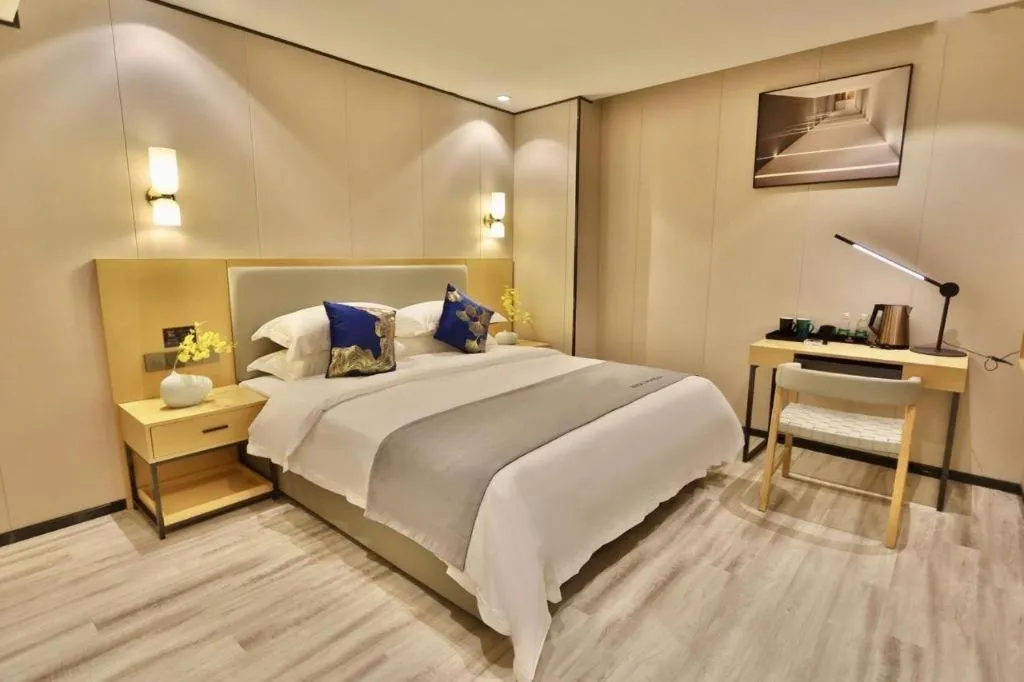 Bed in MIDI Hotel Guangdong Chaozhou Xiangqiao District Hanshan Teachers College