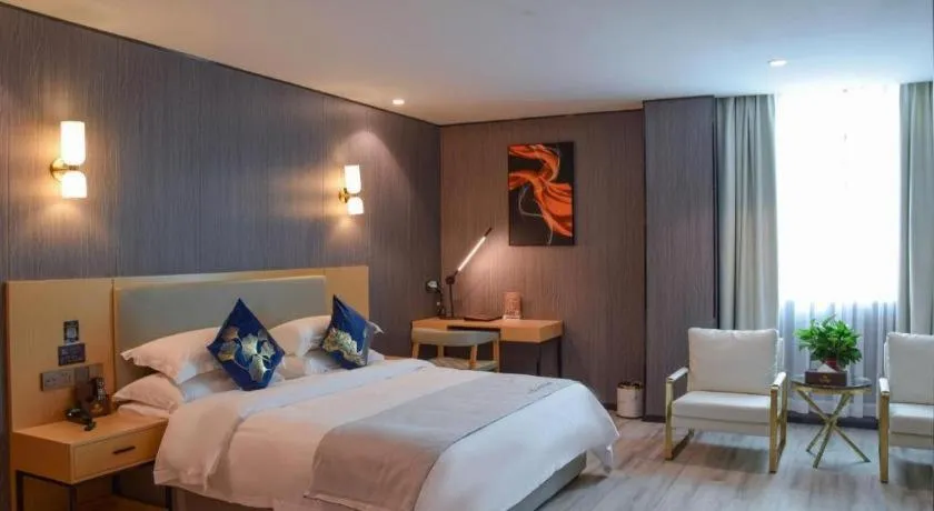 Bed in MIDI Hotel Guangdong Chaozhou Xiangqiao District Hanshan Teachers College