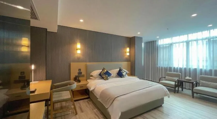 Bed in MIDI Hotel Guangdong Chaozhou Xiangqiao District Hanshan Teachers College