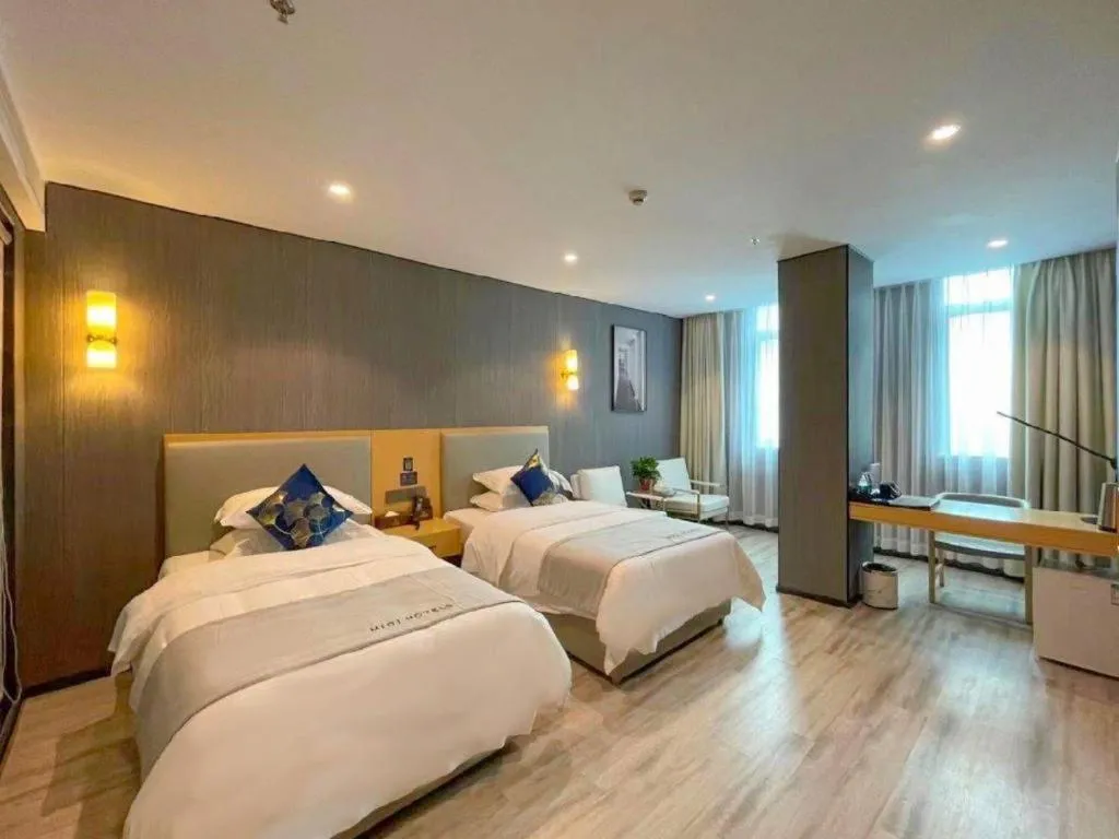 Bed in MIDI Hotel Guangdong Chaozhou Xiangqiao District Hanshan Teachers College