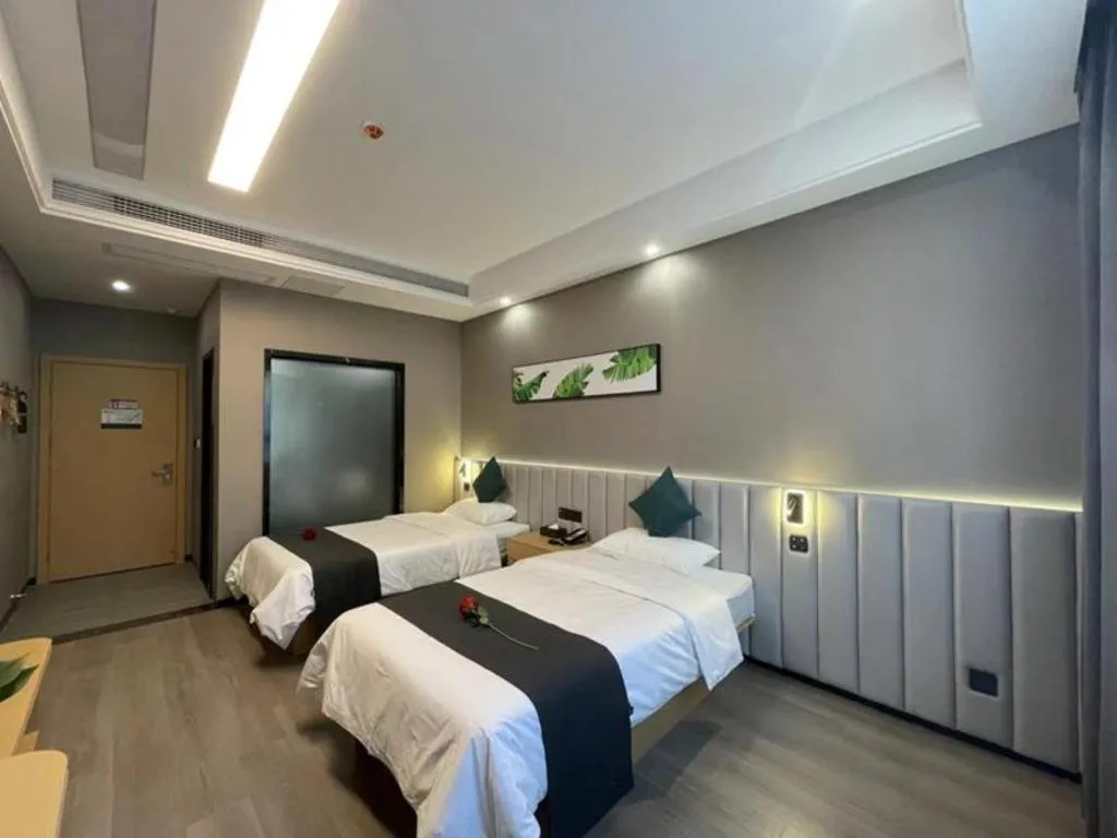 Bed in Thank Inn Jiangsu Suqian Sucheng District Car Town