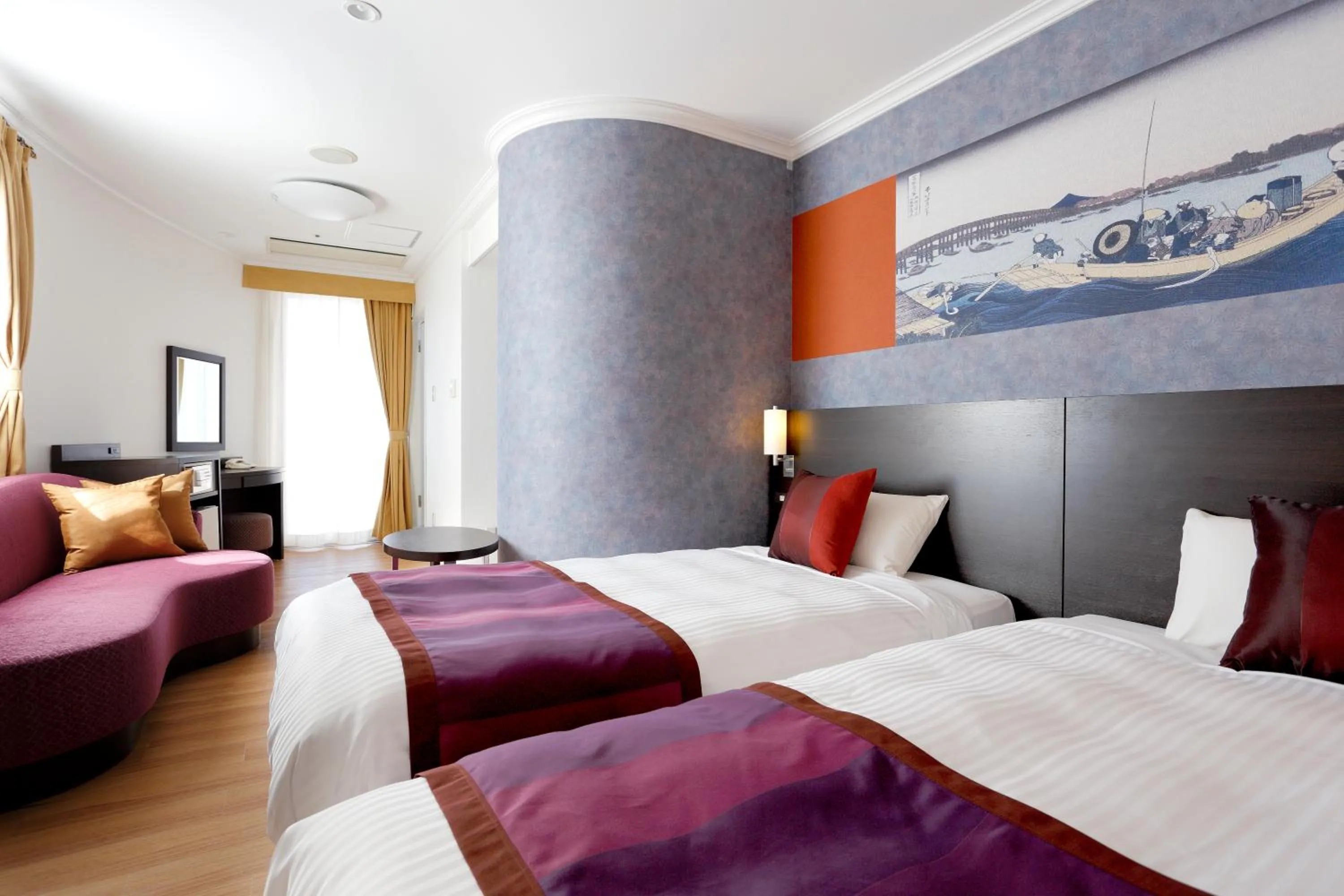 Photo of the whole room, Bed in Ryogoku View Hotel