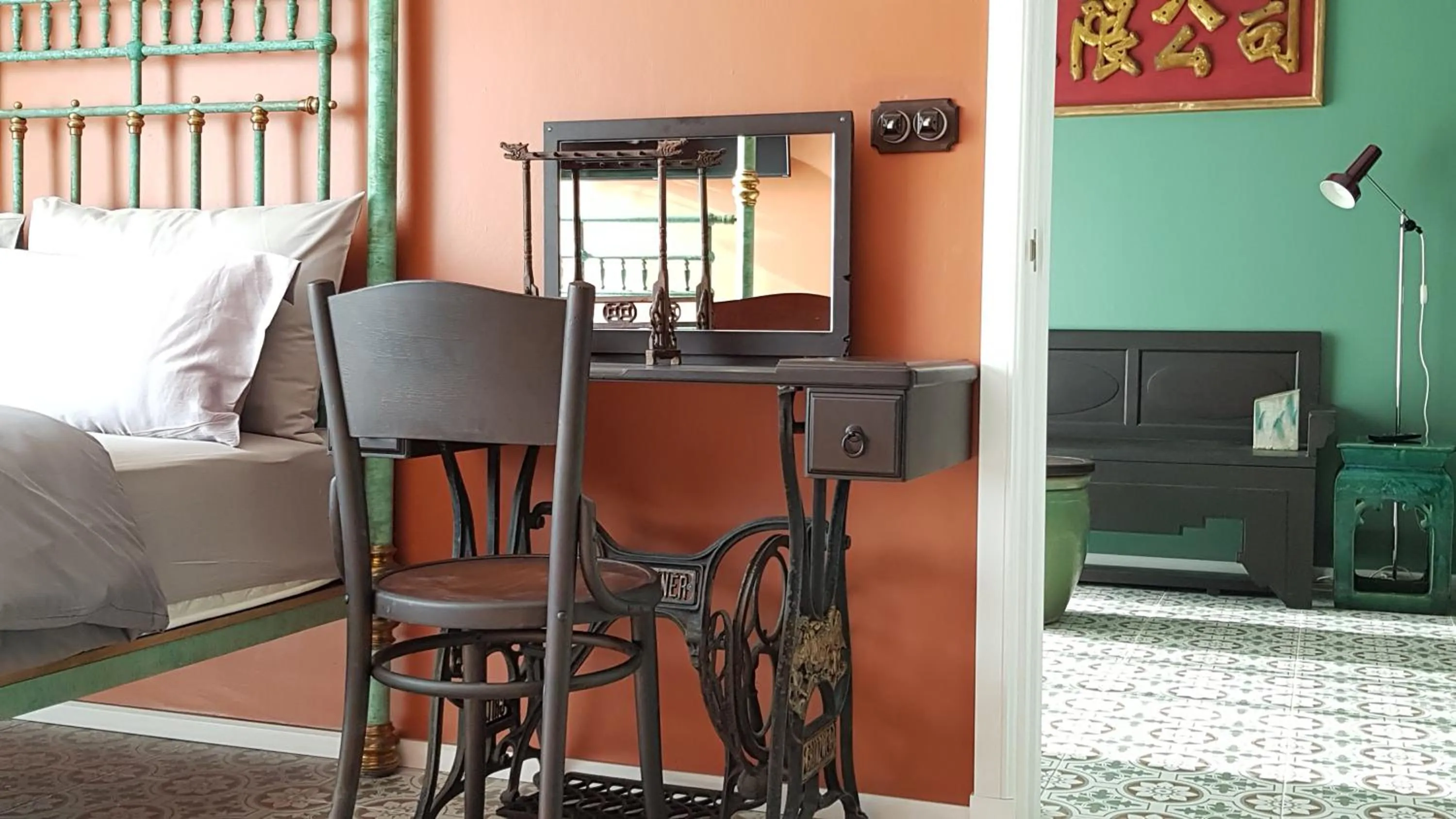 Decorative detail, Bed in The Title Boutique Phuket