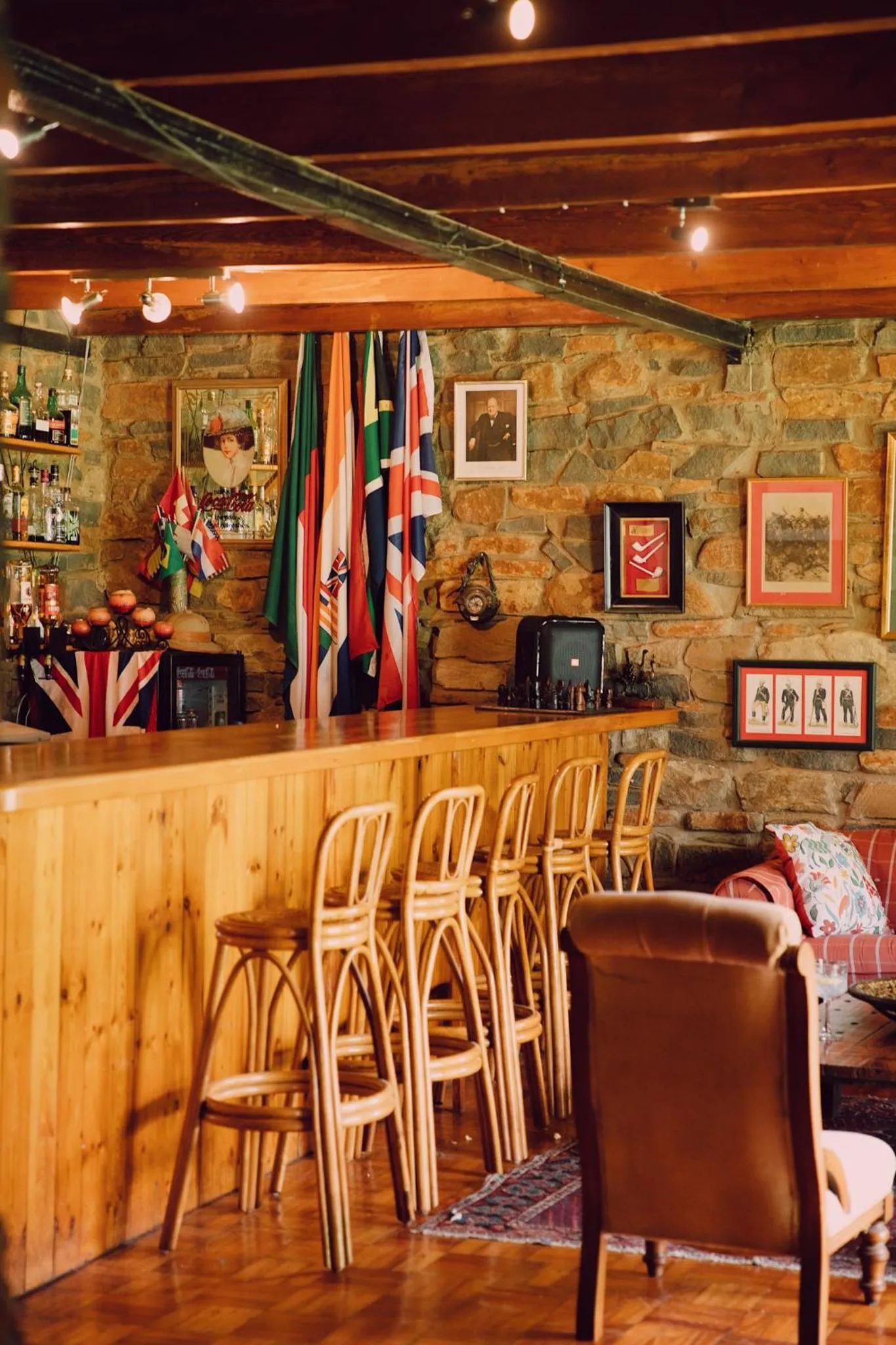 Lounge or bar in Spion Kop Lodge