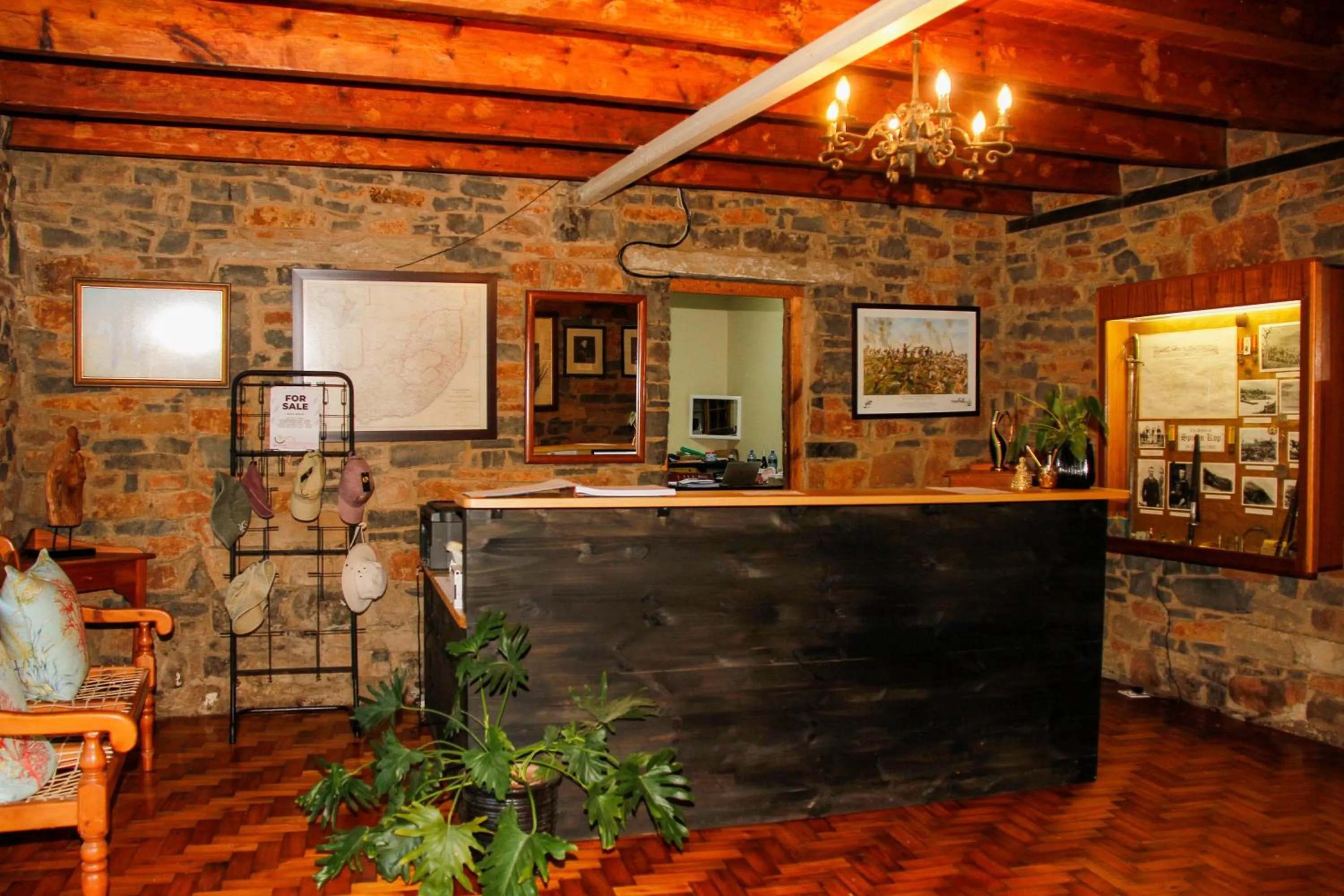 Lobby or reception in Spion Kop Lodge