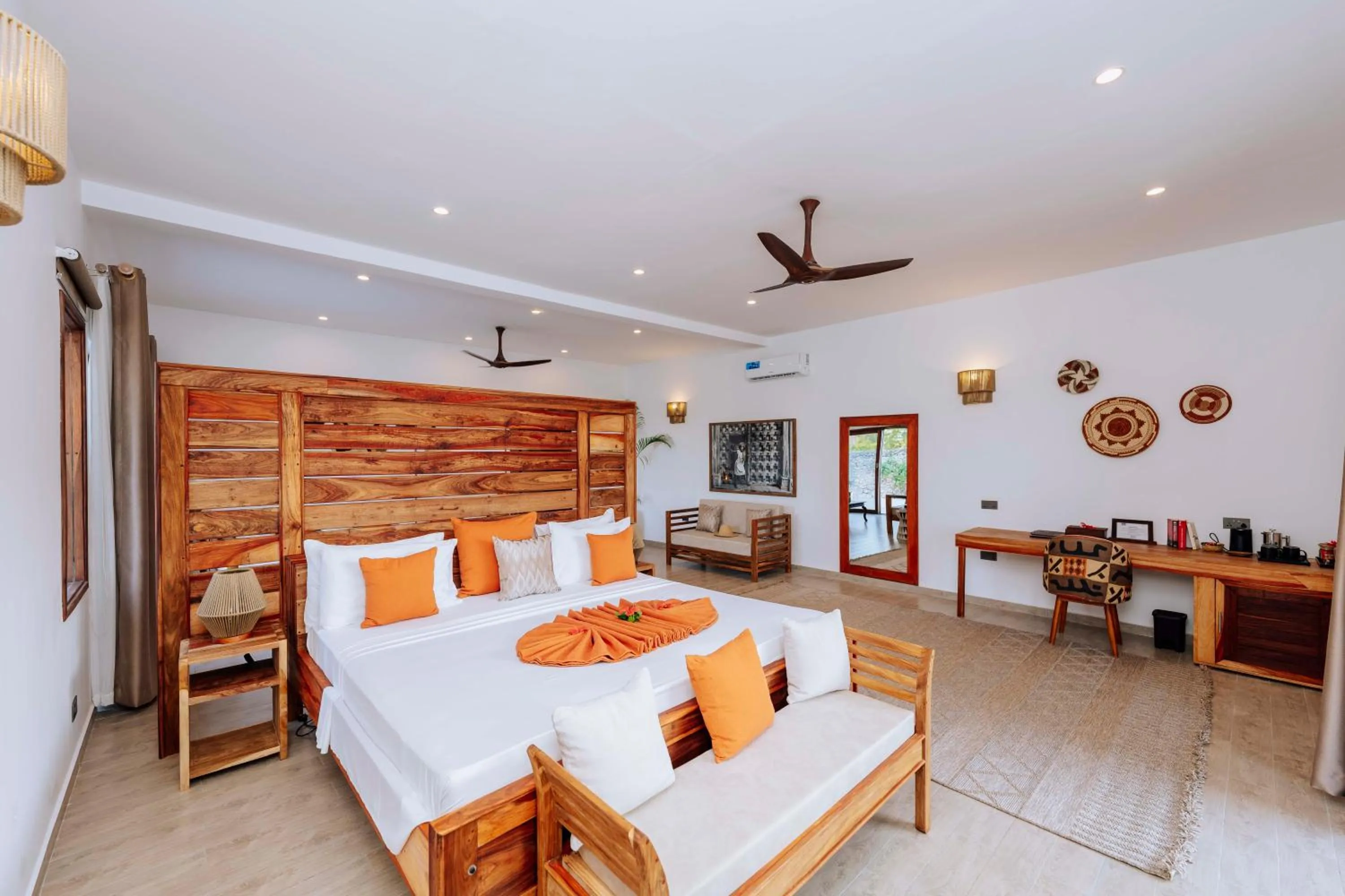 Bedroom, Bed in Pongwe Beach Hotel