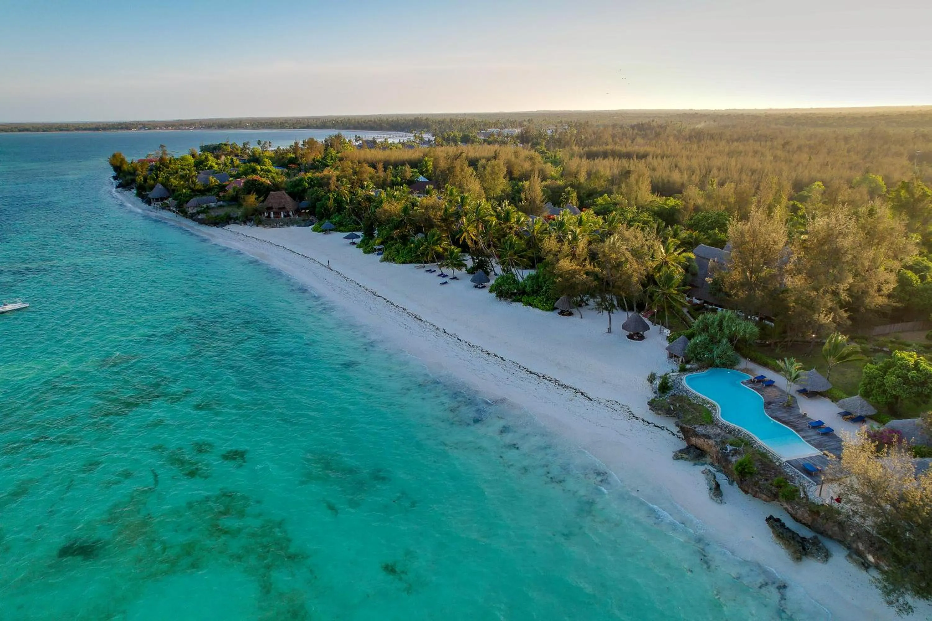 Bird's eye view in Pongwe Beach Hotel