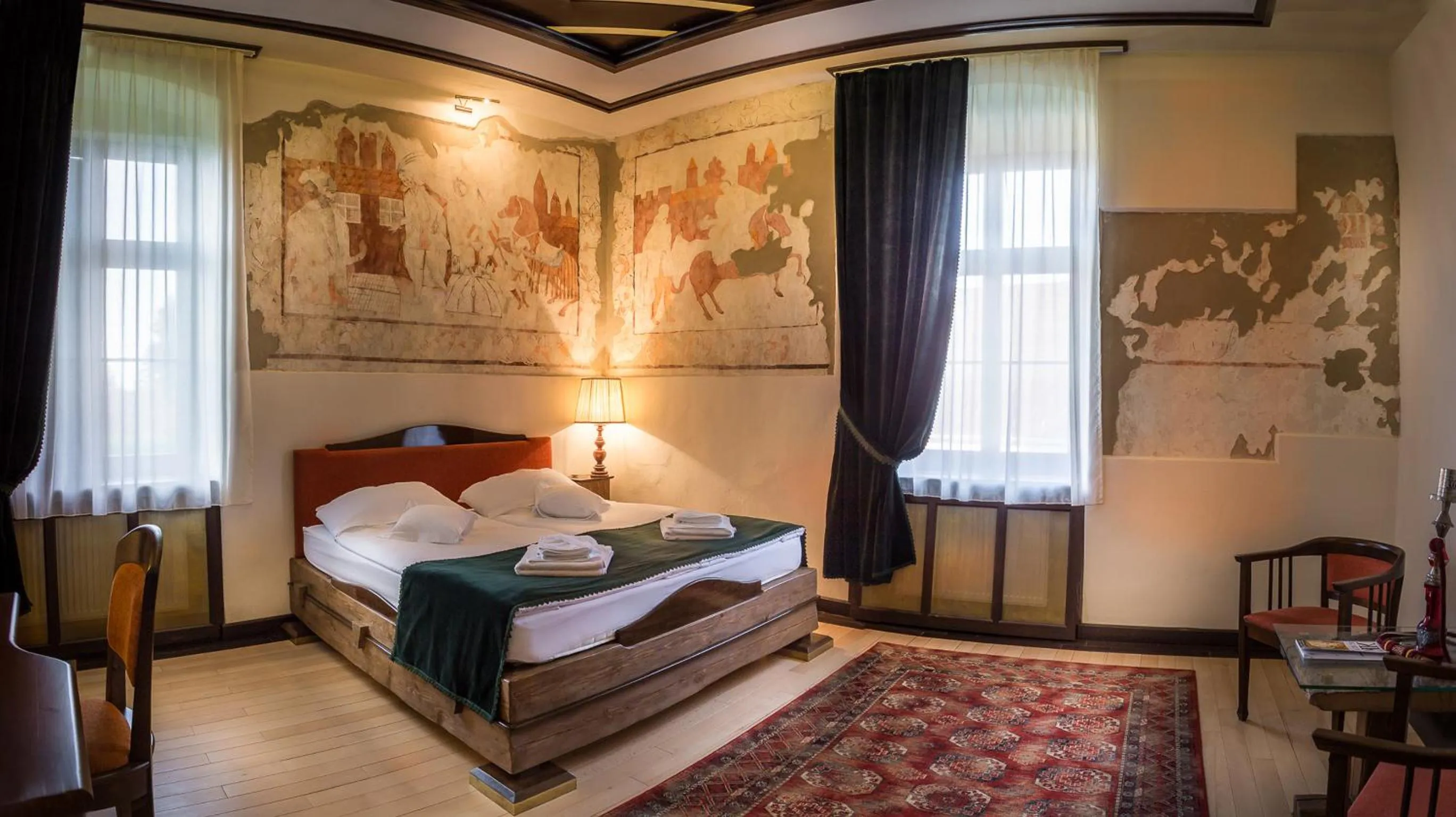 Bed in Castle Hotel Daniel