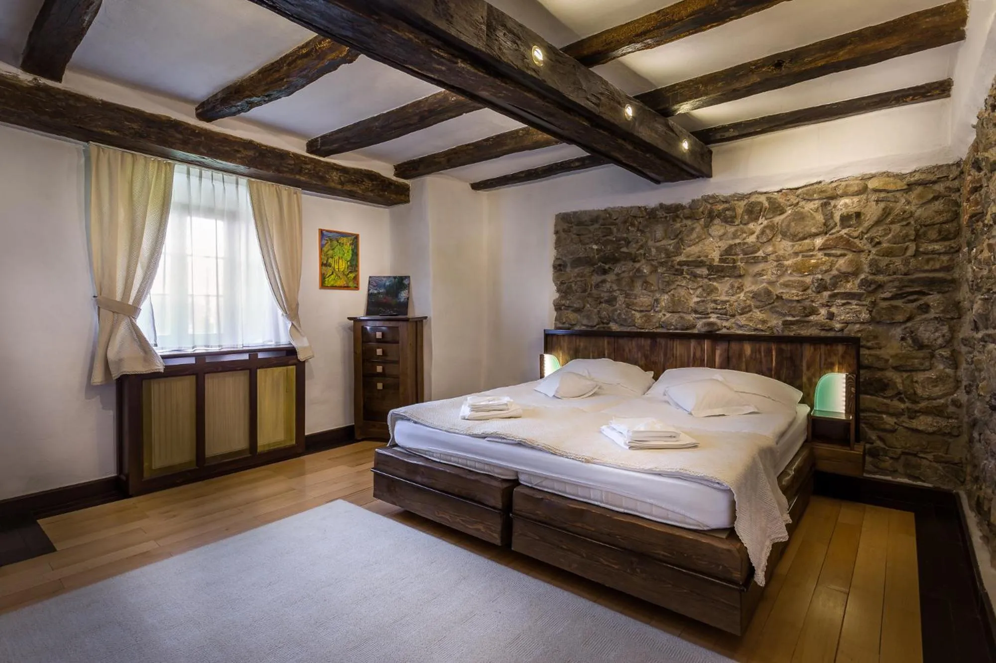 Bed in Castle Hotel Daniel