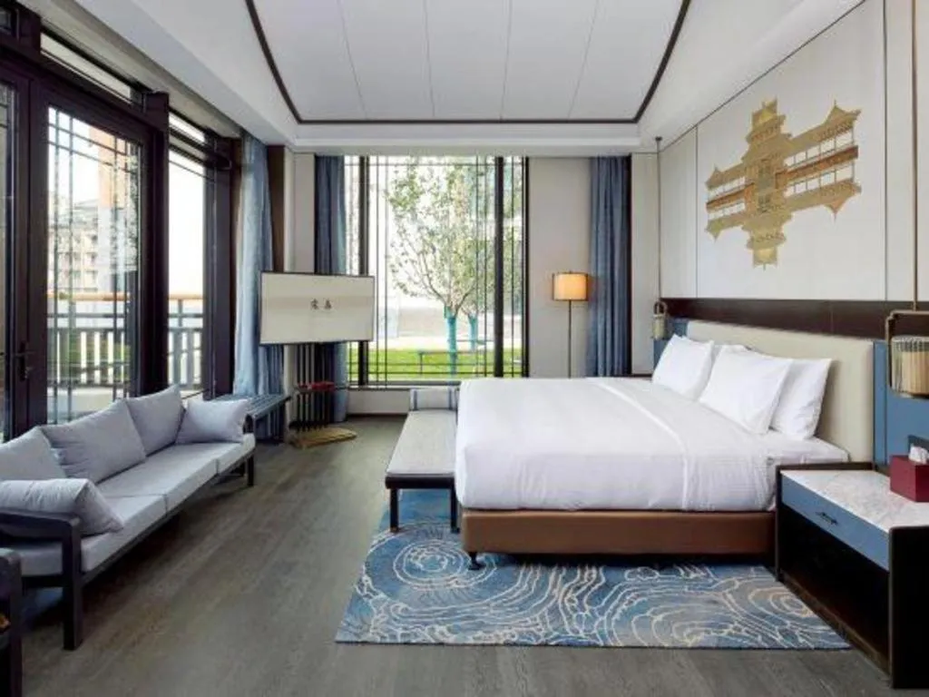 Bed in Steigenberger Hotel SUNAC Jinan