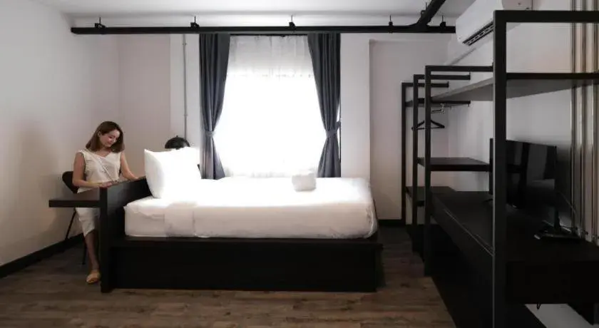 Bed in ZK Hotel Chiangmai Bed in ZK Hotel Chiangmai