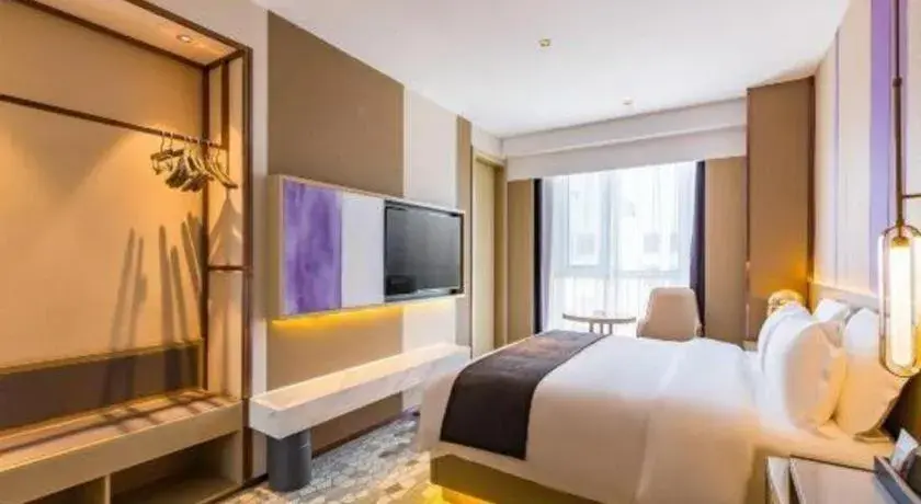 Bed in Lavande Hotel Tianjin Huayuan Bed in Lavande Hotel Tianjin Huayuan