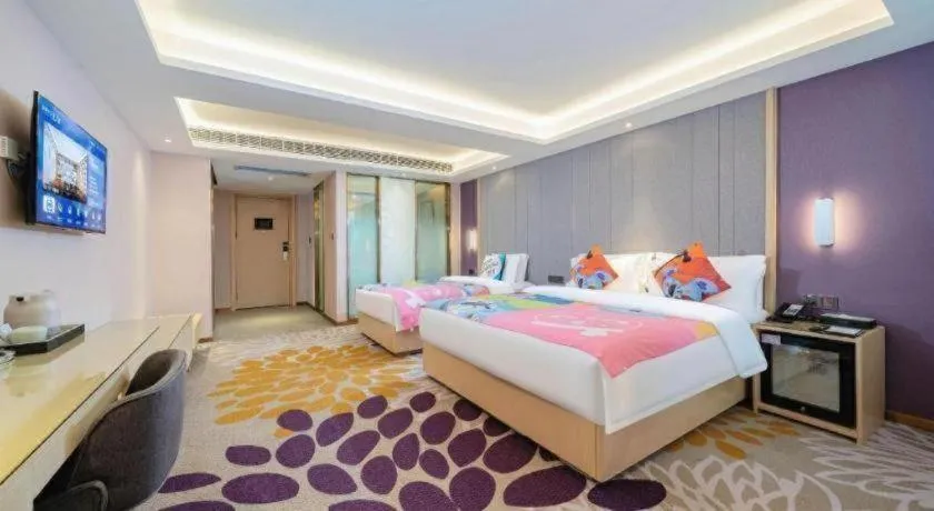 Bed in Lavande Hotel Shaoguan Bainian East Street Fengcai Building