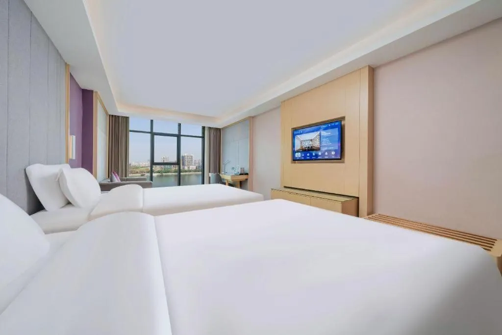 Bed in Lavande Hotel Shaoguan Bainian East Street Fengcai Building