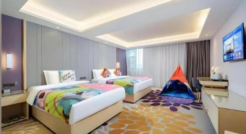 Bed in Lavande Hotel Shaoguan Bainian East Street Fengcai Building