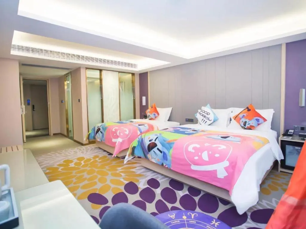 Bed in Lavande Hotel Shaoguan Bainian East Street Fengcai Building