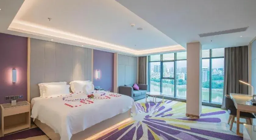 Bed in Lavande Hotel Shaoguan Bainian East Street Fengcai Building Bed in Lavande Hotel Shaoguan Bainian East Street Fengcai Building