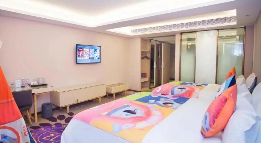 Bed in Lavande Hotel Shaoguan Bainian East Street Fengcai Building