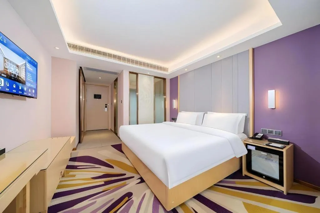 Bed in Lavande Hotel Shaoguan Bainian East Street Fengcai Building