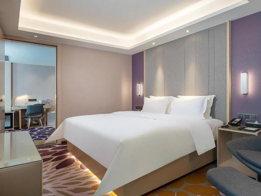 Bed in Lavande Hotel Shaoguan Bainian East Street Fengcai Building