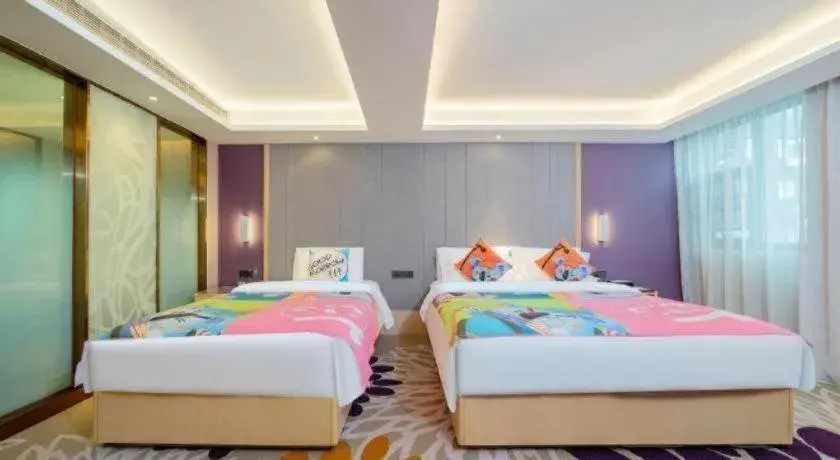 Bed in Lavande Hotel Shaoguan Bainian East Street Fengcai Building Bed in Lavande Hotel Shaoguan Bainian East Street Fengcai Building