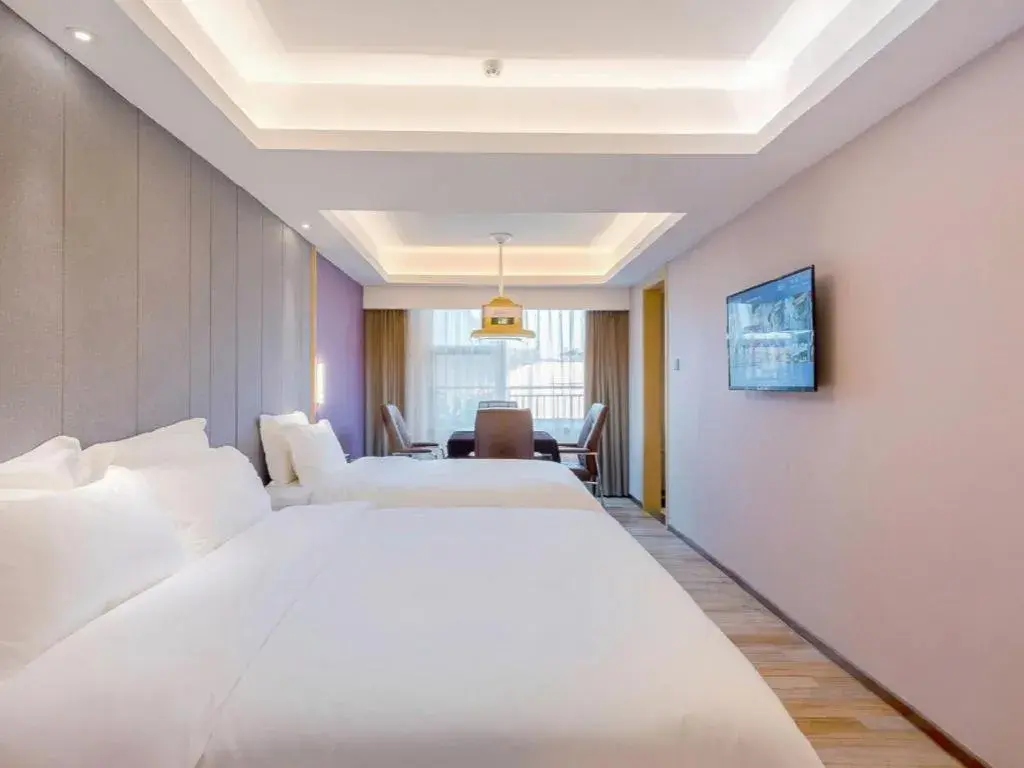 Bed in Lavande Hotel Dongguan Shijie Jiarong Shopping Plaza Liuhua Metro Station Bed in Lavande Hotel Dongguan Shijie Jiarong Shopping Plaza Liuhua Metro Station