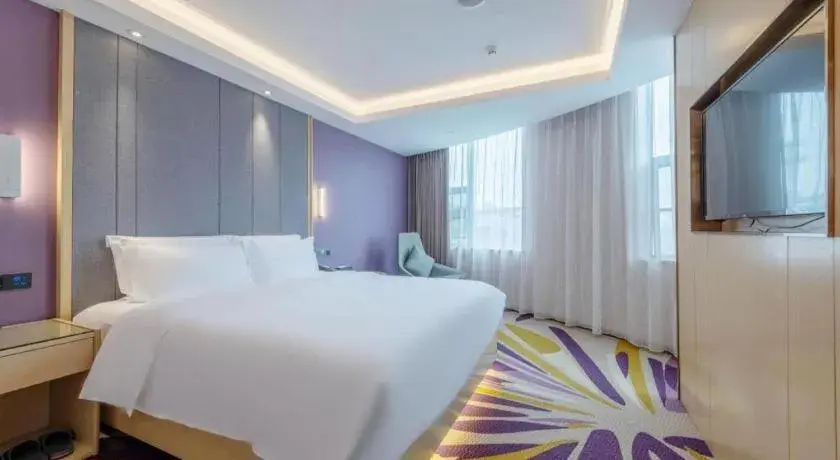 Bed in Lavande Hotel Dongguan Shijie Jiarong Shopping Plaza Liuhua Metro Station Bed in Lavande Hotel Dongguan Shijie Jiarong Shopping Plaza Liuhua Metro Station