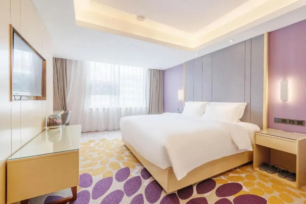 Bed in Lavande Hotel Dongguan Shijie Jiarong Shopping Plaza Liuhua Metro Station Bed in Lavande Hotel Dongguan Shijie Jiarong Shopping Plaza Liuhua Metro Station