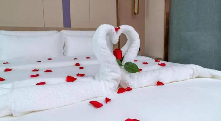 Bed in Lavande Hotel Chaozhou Fortune Center Lin Street