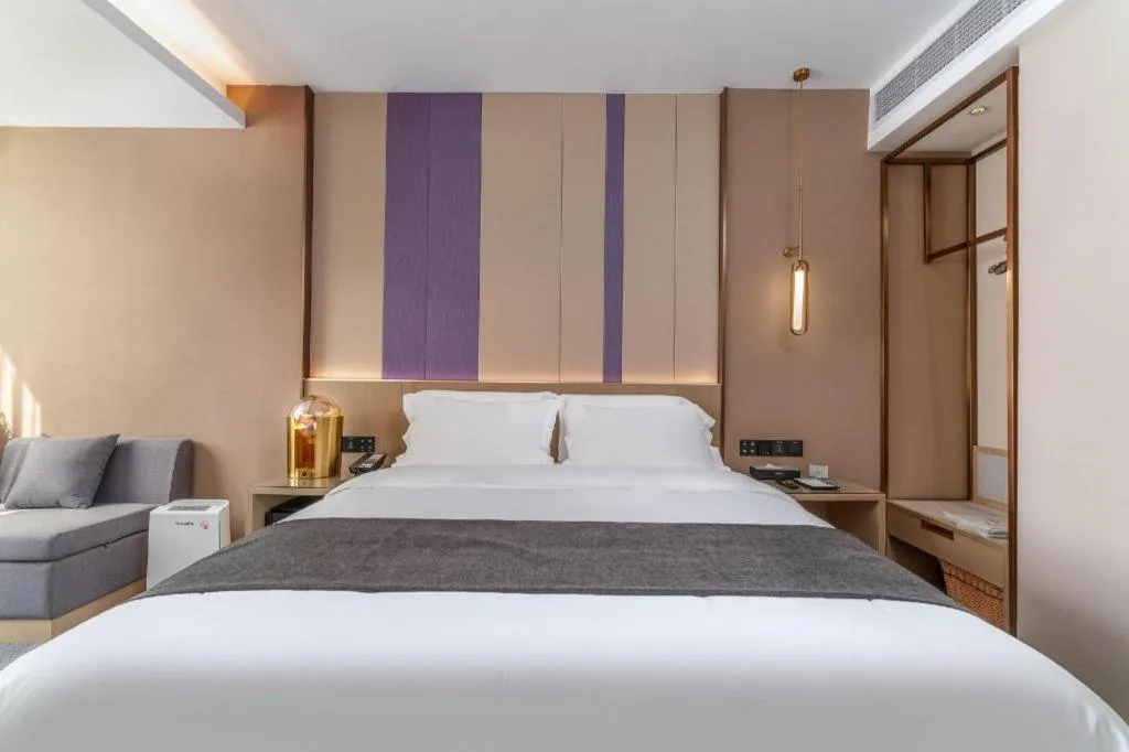 Bed in Lavande Hotel Chaozhou Fortune Center Lin Street