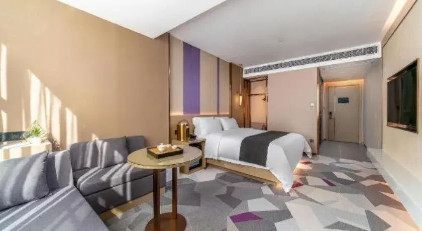 Bed in Lavande Hotel Chaozhou Fortune Center Lin Street Bed in Lavande Hotel Chaozhou Fortune Center Lin Street