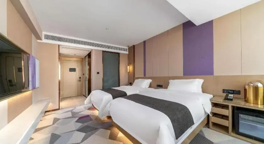 Bed in Lavande Hotel Chaozhou Fortune Center Lin Street Bed in Lavande Hotel Chaozhou Fortune Center Lin Street