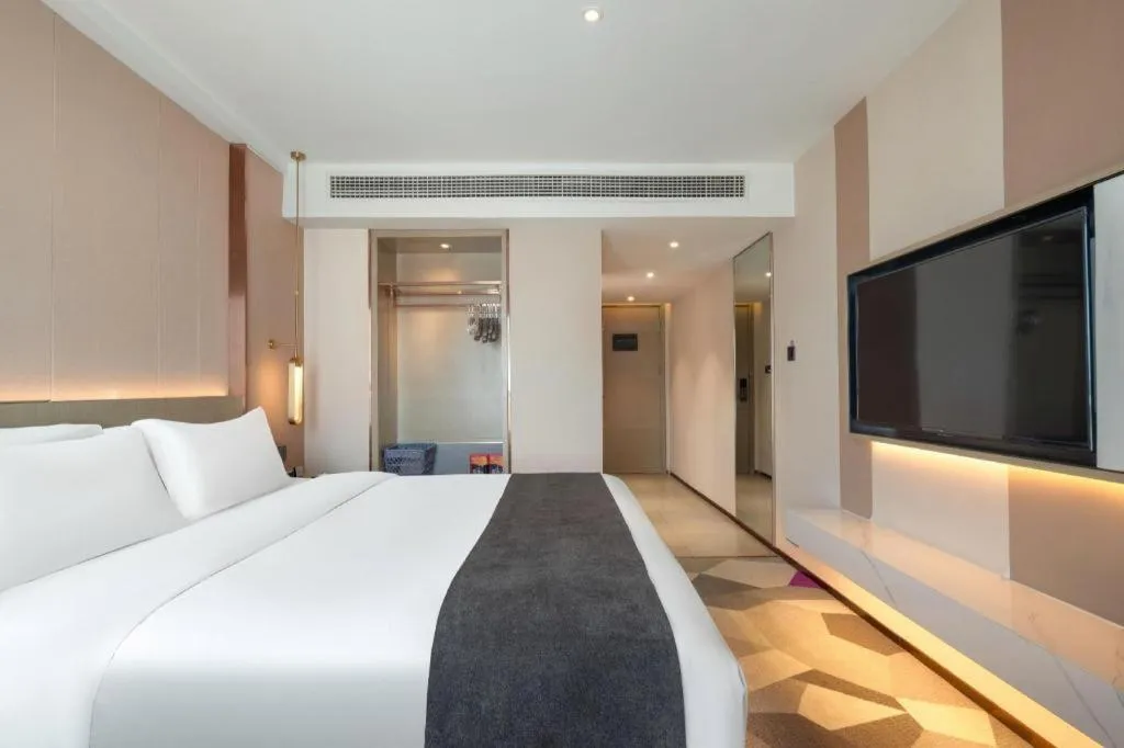 Bed in Lavande Hotel Xuchang Pangdonglai Hengdajinhui Plaza