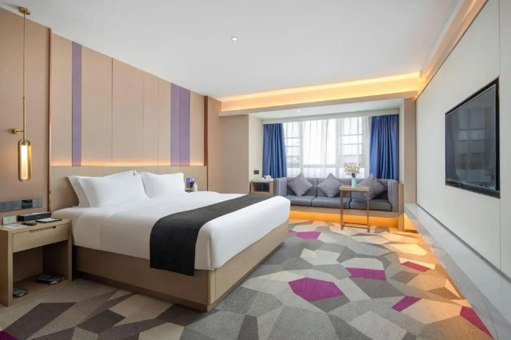 Bed in Lavande Hotel Xuchang Pangdonglai Hengdajinhui Plaza