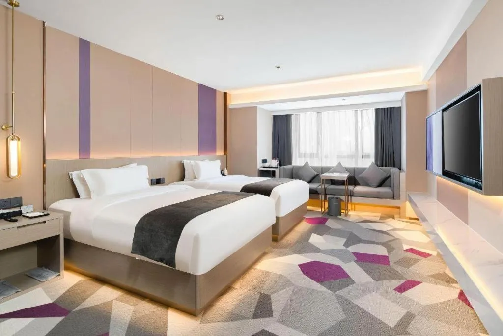 Bed in Lavande Hotel Xuchang Pangdonglai Hengdajinhui Plaza