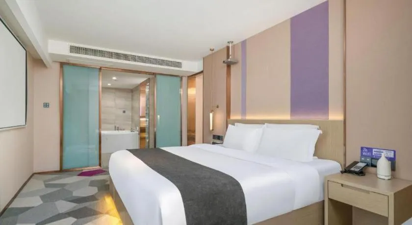 Bed in Lavande Hotel Xuchang Pangdonglai Hengdajinhui Plaza