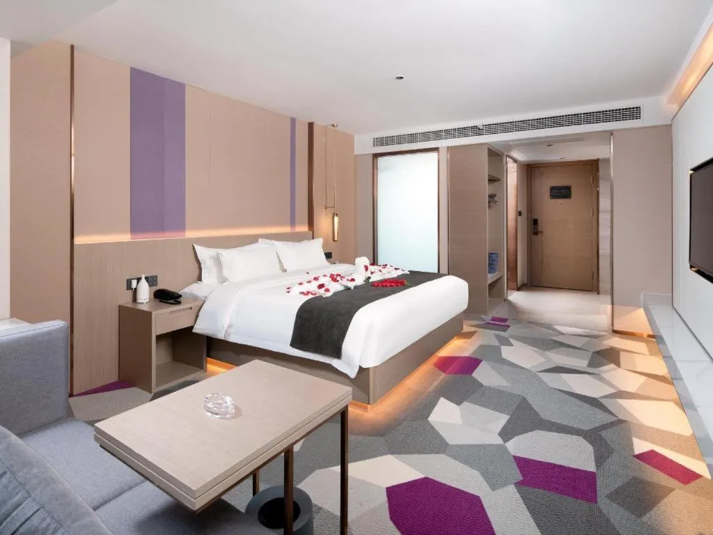 Bed in Lavande Hotel Xuchang Pangdonglai Hengdajinhui Plaza