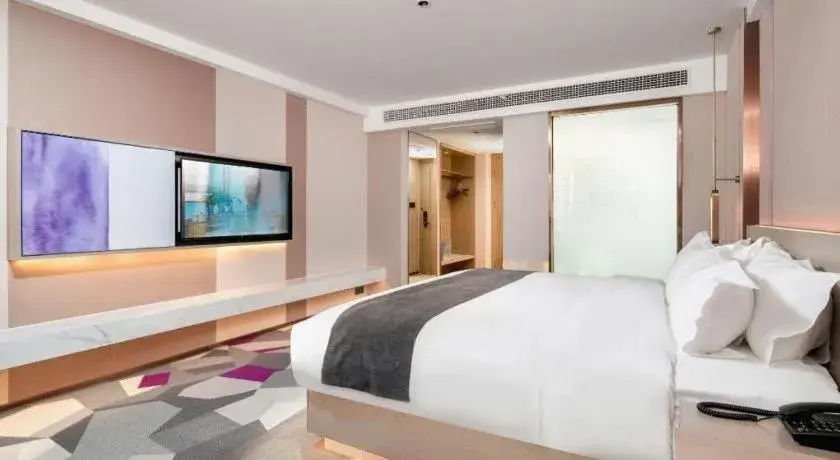 Bed in Lavande Hotel Xuchang Pangdonglai Hengdajinhui Plaza Bed in Lavande Hotel Xuchang Pangdonglai Hengdajinhui Plaza