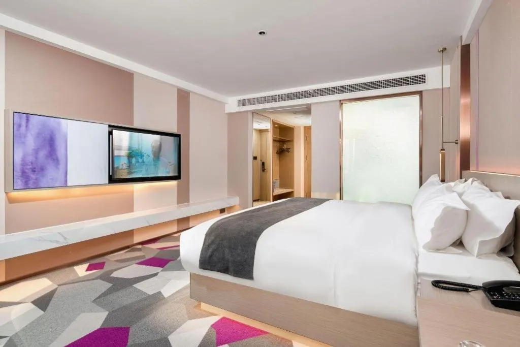 Bed in Lavande Hotel Xuchang Pangdonglai Hengdajinhui Plaza