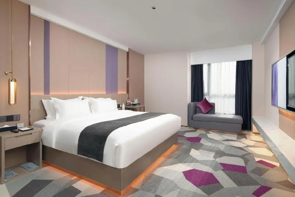 Bed in Lavande Hotel Xuchang Pangdonglai Hengdajinhui Plaza
