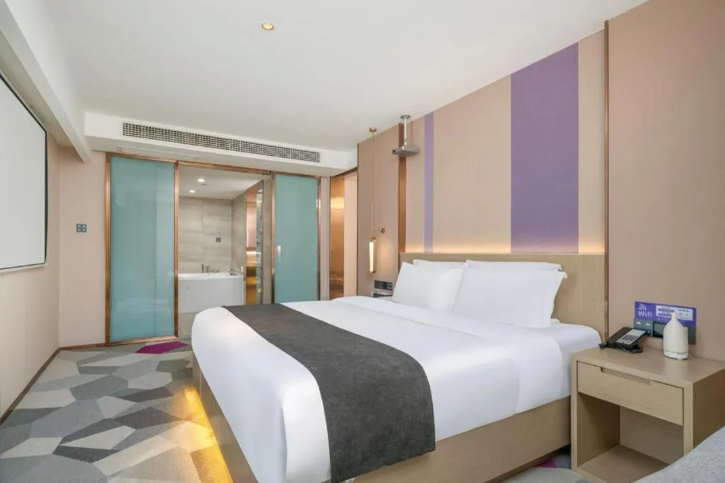 Bed in Lavande Hotel Xuchang Pangdonglai Hengdajinhui Plaza