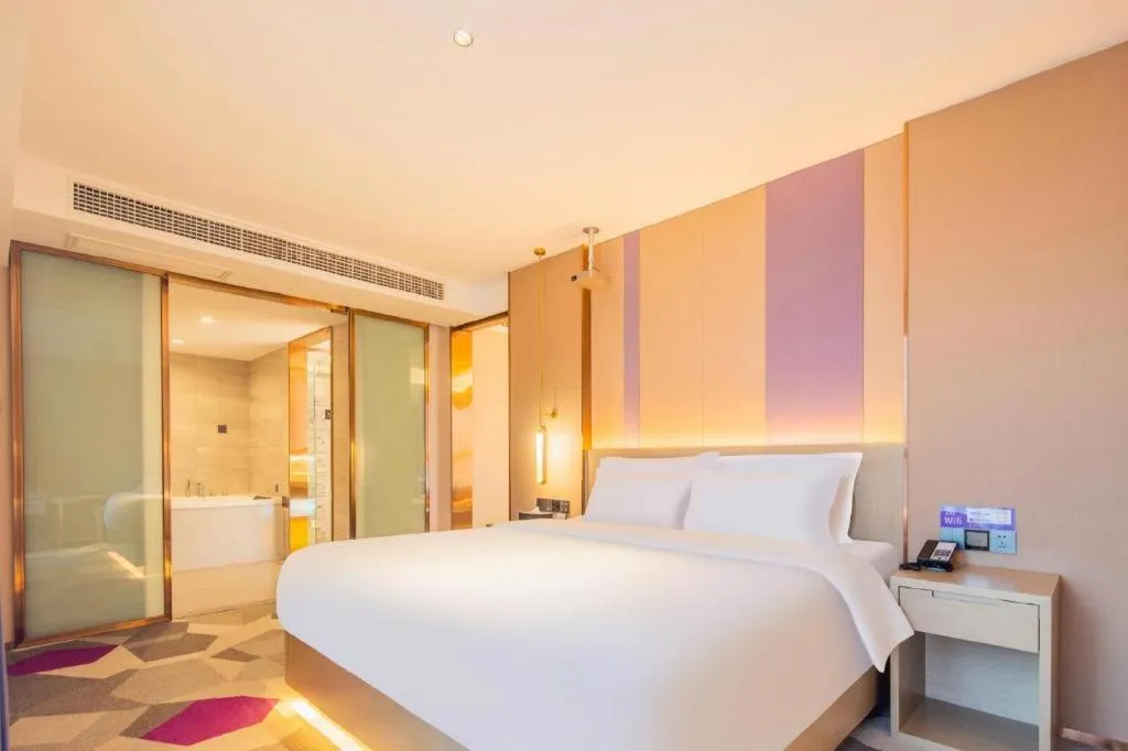 Bed in Lavande Hotel Xuchang Pangdonglai Hengdajinhui Plaza
