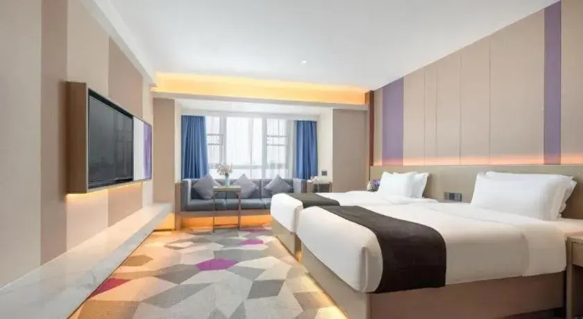 Bed in Lavande Hotel Xuchang Pangdonglai Hengdajinhui Plaza Bed in Lavande Hotel Xuchang Pangdonglai Hengdajinhui Plaza