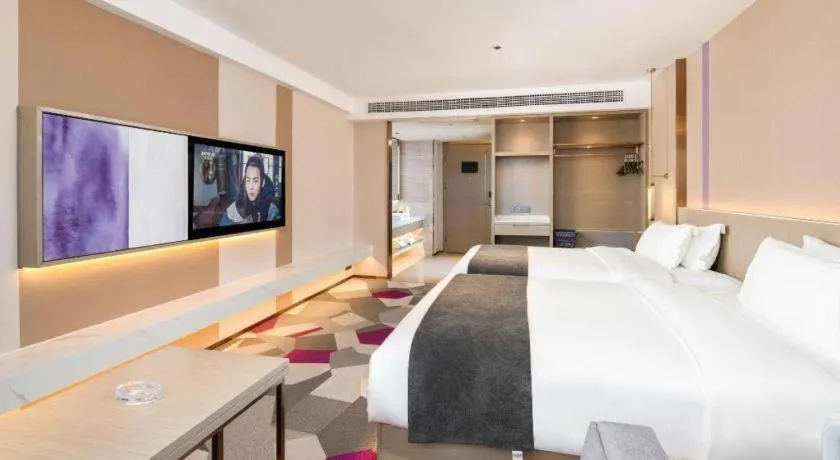 Bed in Lavande Hotel Xuchang Pangdonglai Hengdajinhui Plaza