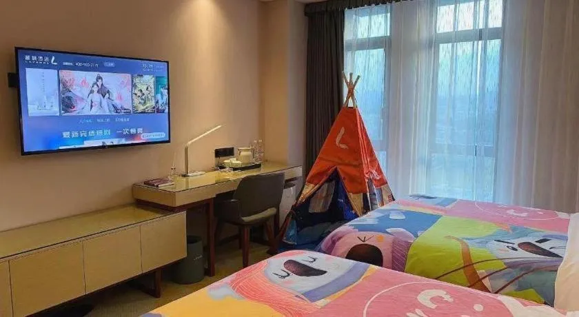 Bed in Lavande Hotel Shanwei Haifeng Fenghuang New City Tianhong Plaza