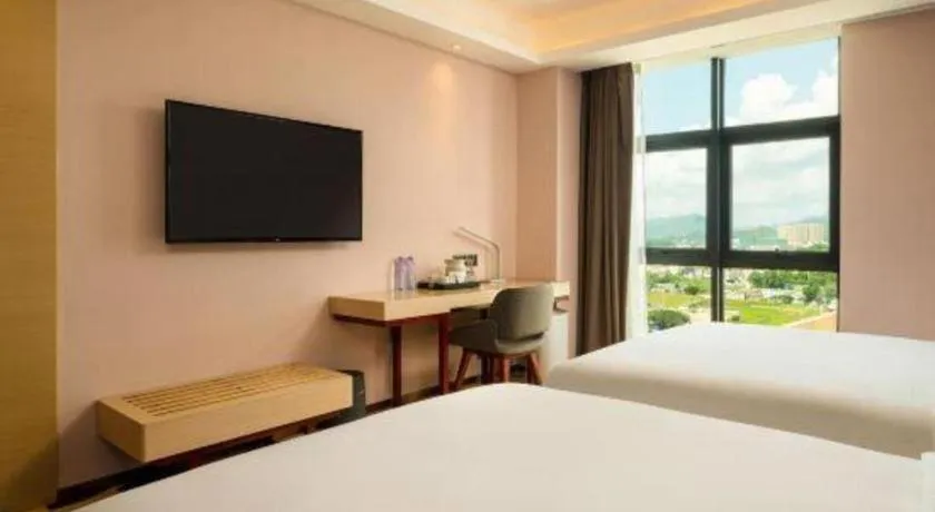 Bed in Lavande Hotel Shanwei Haifeng Fenghuang New City Tianhong Plaza